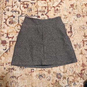 Wilfred Wool Charcoal Mini Skirt